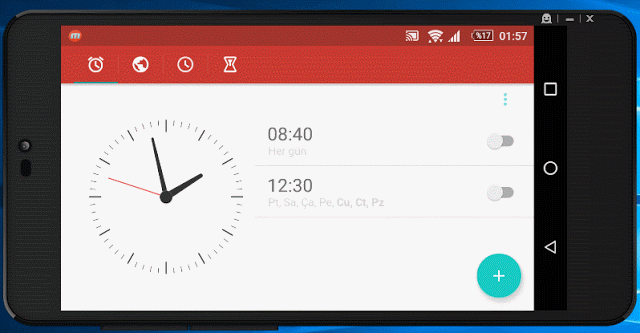 Xperia Z2-Alarm-saat